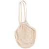 Natural cotton reusable string bag with shoulder handles, lightweight and stretchable, ideal for carrying groceries or beach items, suitable for Kitchen & Food, Storage and Serving, Best Sellers, and Promo Eligible collections.