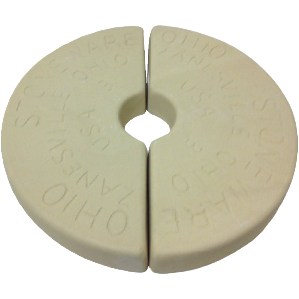 Handcrafted stoneware weight stones made in USA for keeping food submerged in numbered crocks during fermenting and pickling in Kitchen & Food and Food Preservation collections.