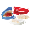 Colorful dough press set with built-in cutters for shaping and sealing hand pies, calzones, and pastries, ideal for Kitchen & Food, Kitchen Gadgets, and Baking Helpers collections.