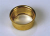 Solid brass filler hoop with threaded interior designed for oil lamps, ideal for lamps and lighting, parts and accessories, lamp burners and collars collections.