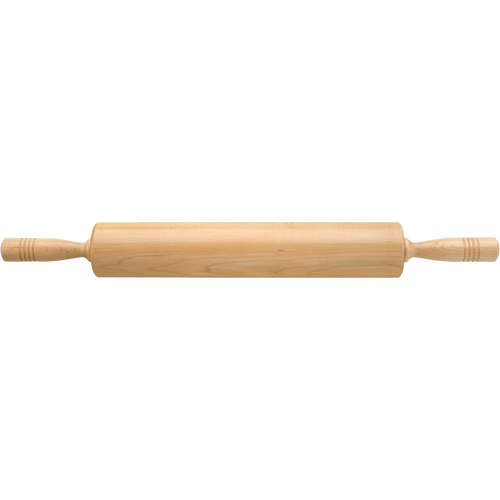 Classic 15-inch traditional maple rolling pin with extra-long comfortable handles, made in USA, ideal for Kitchen & Food, Cookware, Baking Supplies, and Best Sellers collections.
