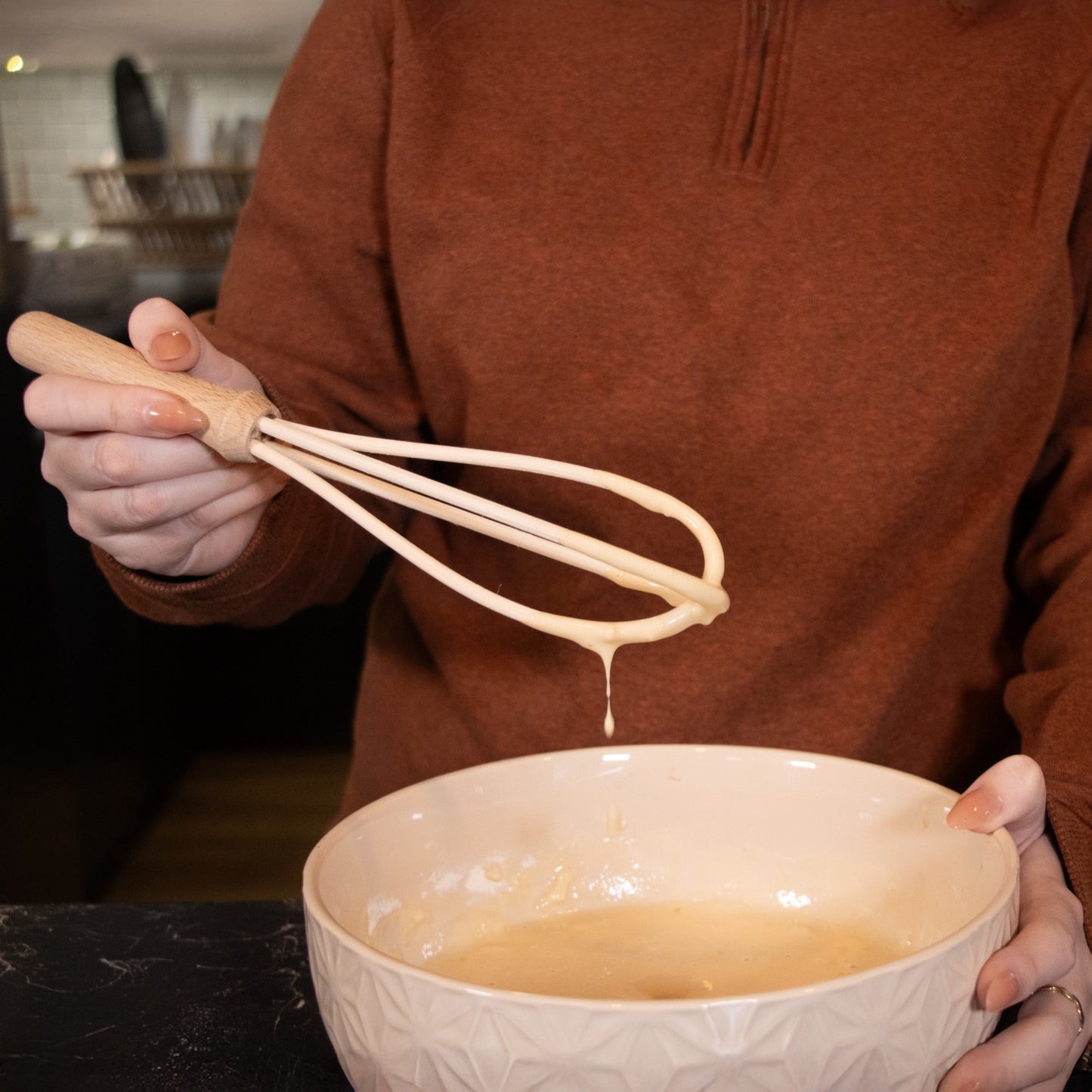 German-Made Beechwood Whisk