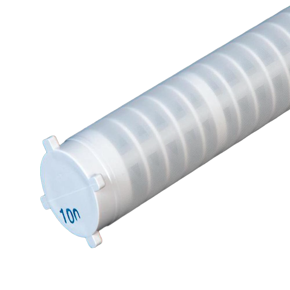 White coarse replacement cartridge for sediment water filter with 150-micron rating, made in USA, featured in Appliances, Emergency Supplies, USA Made, and Water Heating and Treatment collections.
