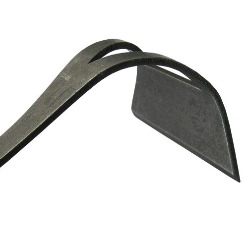 Hand-forged sharpened boron steel blade of a lightweight bio onion hoe designed for tight spaces, ideal for farm, garden & tool, digging and cultivating, and garden accessories collections.