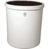 Large 10-gallon numbered stoneware crock with smooth glazed interior and cream exterior, handcrafted for food preservation and fermenting, featured in Kitchen & Food collections.