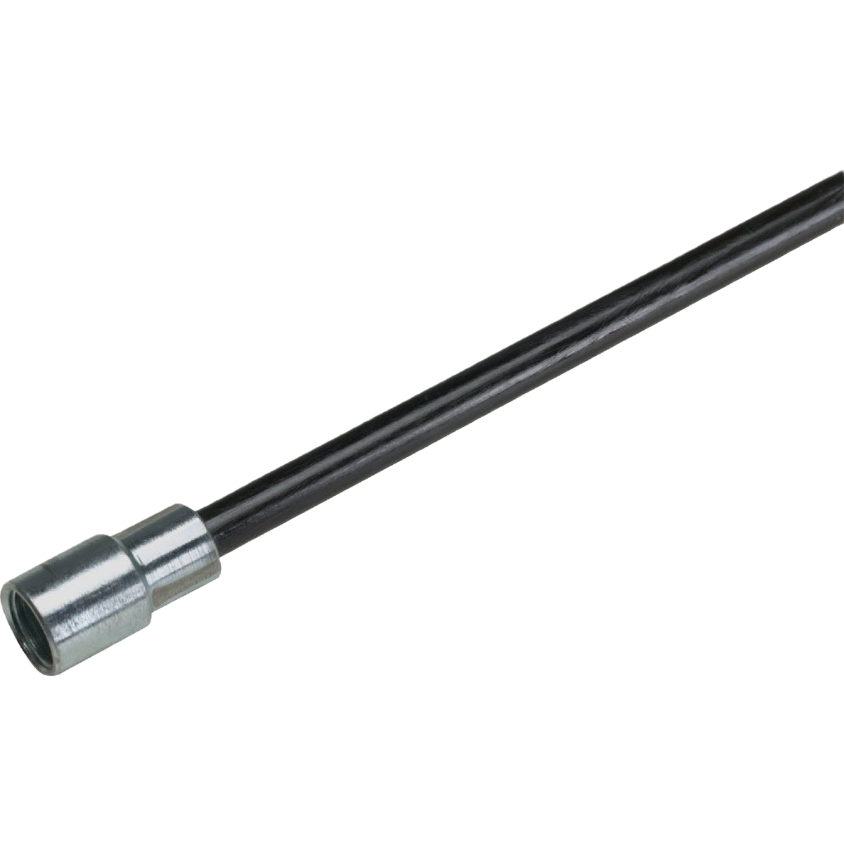 Fiberglass chimney brush rod with metal threaded end for connecting to cleaning brushes, designed for stoves and hearth maintenance, featured in Best Sellers and Hearth Accessories collections.