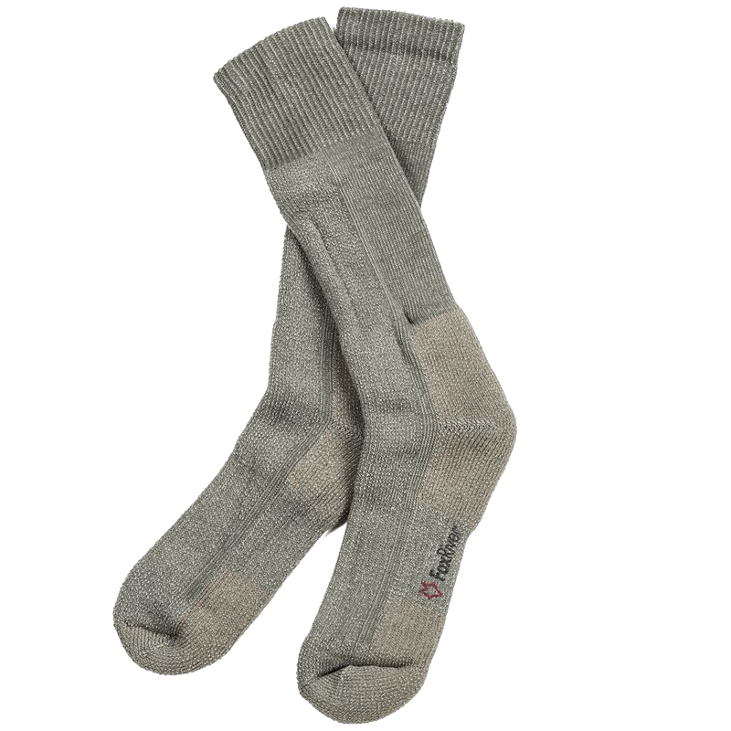 Pair of heavyweight mid-calf socks made from soft Merino wool blend, designed for secure fit and extra cushioning, featured in Health & Wellness and Clothing and Accessories collections.