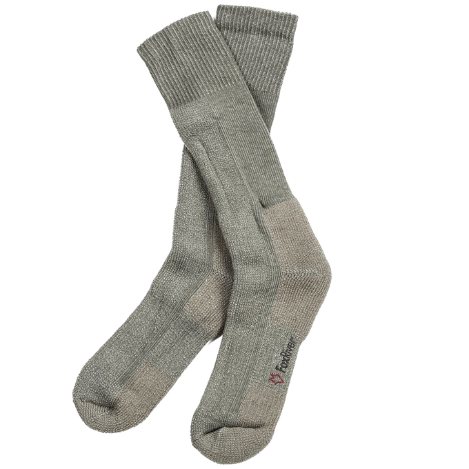 Pair of heavyweight mid-calf socks made from soft Merino wool blend, designed for secure fit and extra cushioning, featured in Health & Wellness and Clothing and Accessories collections.