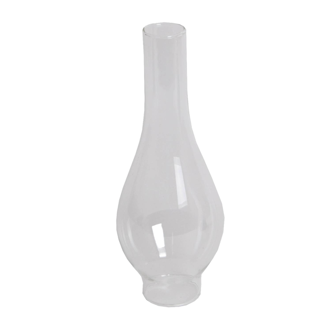 Clear glass chimney for a handcrafted vintage-style oil lamp, designed for reliable use in Farm, Garden & Tool, Emergency Supplies, Best Sellers, and Promo Eligible collections.