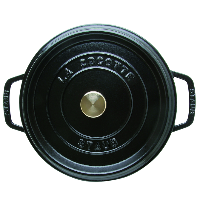 STAUB Round Cast Iron Dutch Oven – 4 Qt