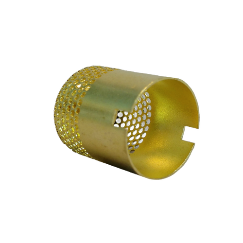 Brass flame spreader with perforated sides and notched rim, compatible with various Aladdin lamp models, featured in Lamps & Lighting, Parts and Accessories, and Best Sellers collections.