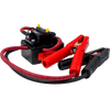 Compact jump start unit with heavy-duty red and black clamps and cables, compatible with Milwaukee and DeWalt batteries, ideal for Farm, Garden & Tool and Hand Tools collections.