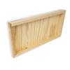 Handcrafted 5-frame telescoping metal cover with natural wood frame, designed to protect beehives from weather, ideal for Farm, Garden & Tool, Beekeeping Supplies, and Amish Made collections.