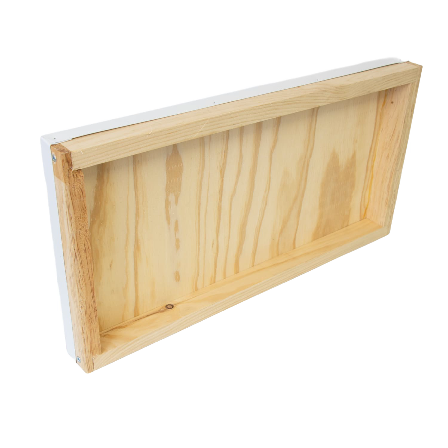 Handcrafted 5-frame telescoping metal cover with natural wood frame, designed to protect beehives from weather, ideal for Farm, Garden & Tool, Beekeeping Supplies, and Amish Made collections.