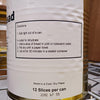 Close-up of a can label showing preparation instructions for freeze-dried bread, including rehydration steps and storage advice, suitable for Kitchen & Food, Freeze Dried, USA Made collections.