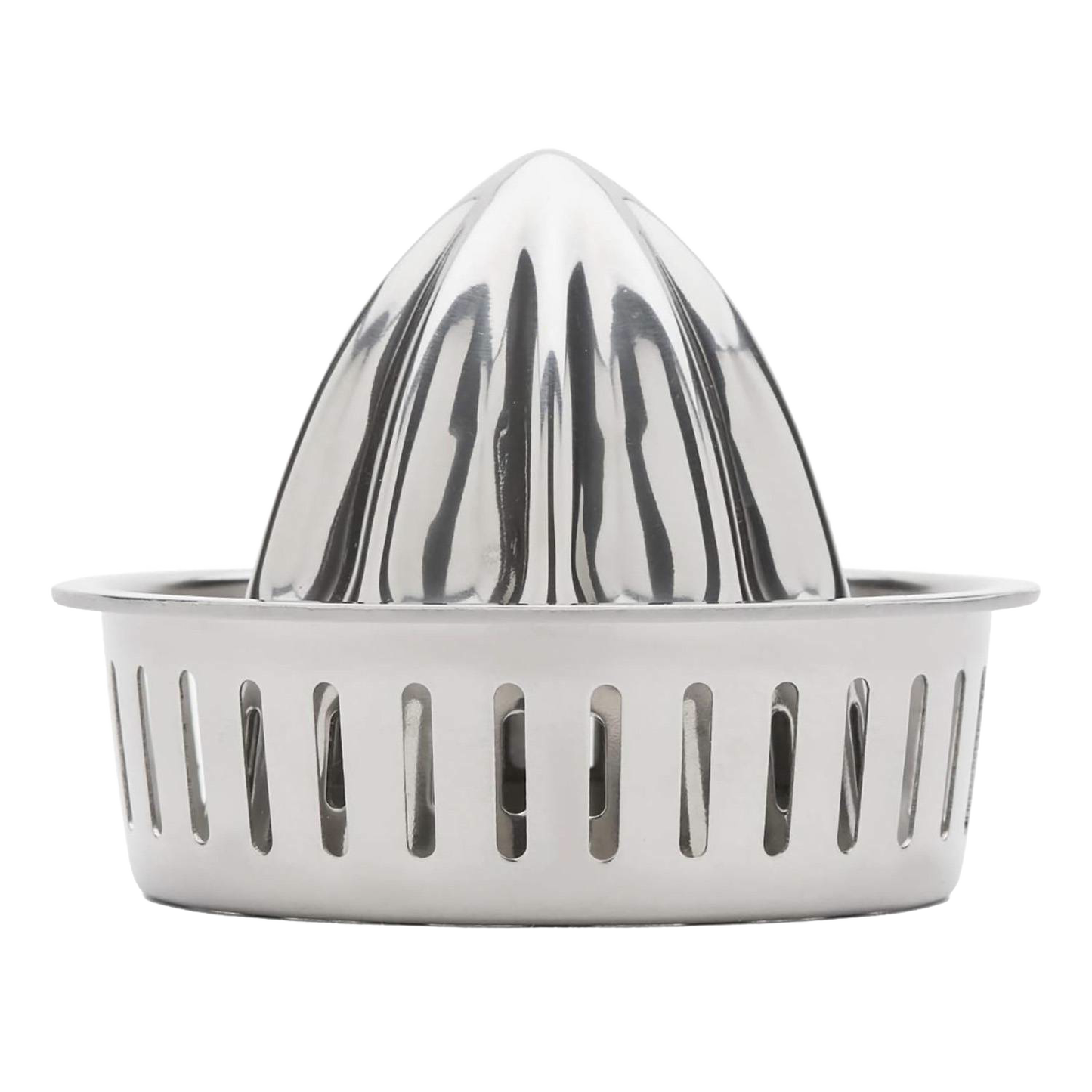 Stainless steel citrus juicer lid designed for wide mouth jars, featuring a sturdy reamer and strainer, ideal for Kitchen & Food, Juicers and Steamers, and Best Sellers collections.