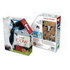 Puzzle box featuring a uniquely cow head-shaped 300-piece jigsaw puzzle with a close-up cow image and barn background, part of Toys, Books & Games and Children's Toys collections.