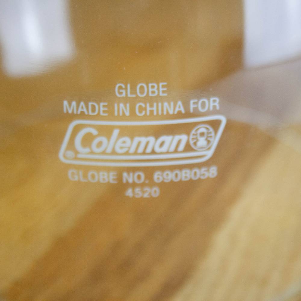 Close-up of a clear glass replacement globe designed for kerosene lamps, featured in Lamps & Lighting, Emergency Supplies, Gas Lights, Best Sellers, and Promo Eligible collections.