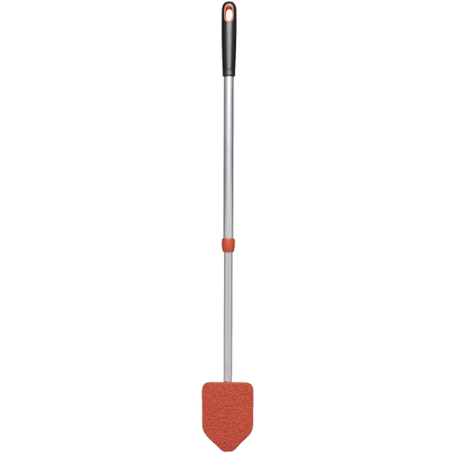 Extendable tub and tile scrubber with antimicrobial abrasive head and ergonomic black handle, designed for deep cleaning in Home & Decor, Household Cleaning, and Best Sellers collections.