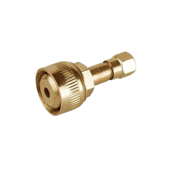 Brass pump adaptor designed to convert hand pump lanterns for use with compressors, suitable for Lamps & Lighting, Parts and Accessories, Other Parts, Best Sellers, and Promo Eligible collections.