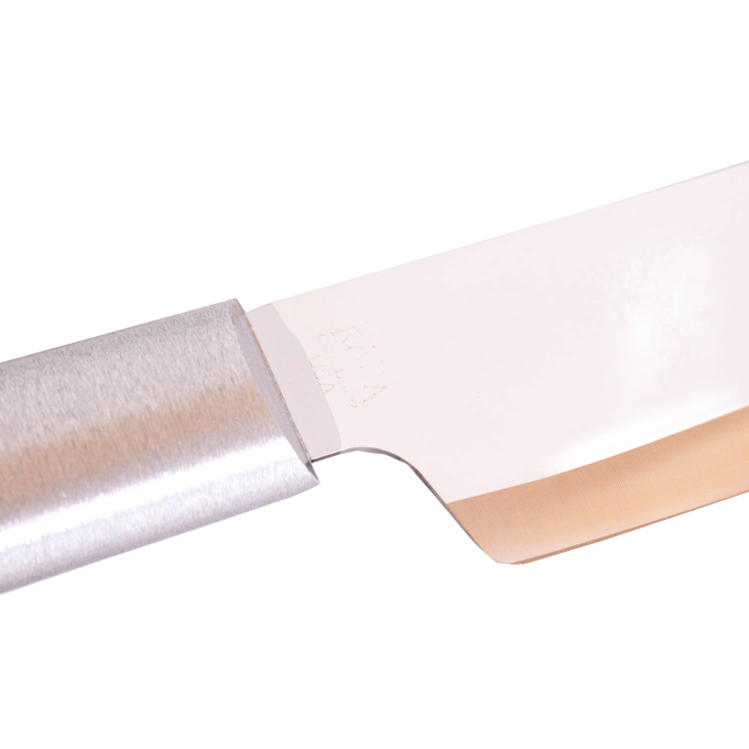 Handcrafted stainless steel utility knife with a 4-3/4 inch blade, made in the USA, designed for versatile food prep in Kitchen & Food and Farm, Garden & Tool collections.