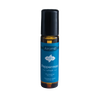 Amber glass roll-on bottle with a black cap containing peppermint essential oil, handcrafted and ready to use, featured in Health & Wellness, Health Remedies, and Best Sellers collections.