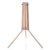Handcrafted wooden floor dryer with 16 arms and stainless steel hardware, designed for space-saving drying; made in USA, ideal for Home & Decor and Laundry Supplies collections.