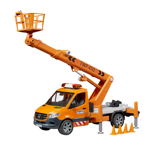 Bruder Toys MB Sprinter Work Platform with Light & Sound