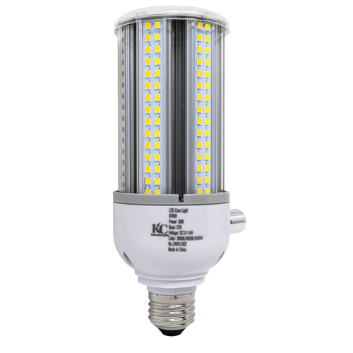High-quality 30W LED corn light bulb with multiple LED strips arranged around a cylindrical core, designed for energy-efficient lighting in Lamps & Lighting and Battery, Solar, LED collections.