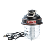 Compact rechargeable LED lantern with durable metal top and clear glass globe, USB charging cable included, ideal for camping, emergency supplies, and outdoor lighting collections.