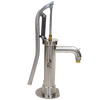 Handcrafted shallow well pump made of rust-resistant 304 stainless steel with a long lever handle, designed for efficient water drawing, featured in USA Made and Water Pumps collections.