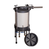 High-capacity water-powered sausage stuffer with sturdy metal frame, designed for bulk sausage making in Kitchen & Food, Specialty Equipment, Butchering Supplies, and Amish Made collections.