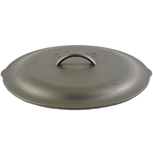 Handcrafted cast iron skillet lid with self-basting tips and a durable handle, seasoned with natural vegetable oil, perfect for Kitchen & Food, Cookware, Cast Iron, Best Sellers, and Promo Eligible collections.