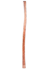 Lacquered hickory replacement handle for European-style grape hoe, handcrafted in USA, ideal for Farm, Garden & Tool, Digging and Cultivating, and USA Made collections.