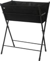 Compact elevated garden bed with lightweight powder-coated steel tubular frame and replaceable black fabric planter, designed for small space gardening, featured in Farm, Garden & Tool, Garden Accessories, Seeds and Planting, Best Sellers, and Promo Eligible collections.