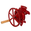 Handcrafted cast iron corn sheller with a wooden handle and large flywheel pulley, designed for efficient shelling, part of Farm, Garden & Tool and Best Sellers collections.