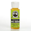 Small 2 oz amber bottle with white cap labeled "All Natural Heel Healer" for soothing cracked feet, highlighting natural ingredients and USA made quality, featured in Health & Wellness collections.