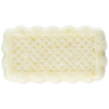 Rectangular handmade soap bar with a textured lattice pattern in a natural off-white color, designed for gentle skin care in health and grooming collections.