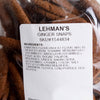Close-up of a bag of handcrafted Amish made ginger snap cookies showing detailed ingredient label, perfect for Kitchen & Food, Snacks and Sweets, USA Made, and Best Sellers.