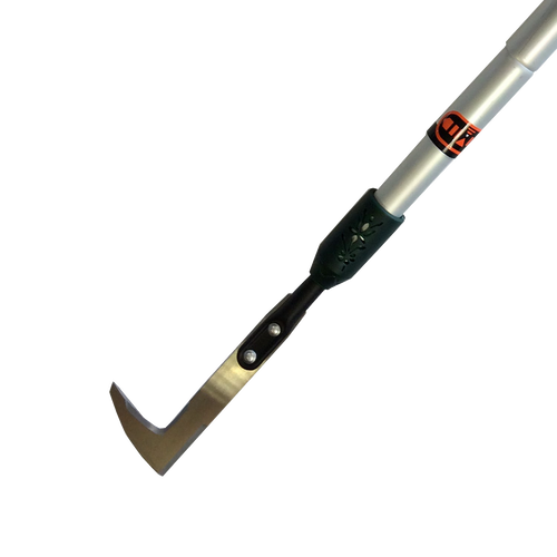 Telescoping garden tool with long extendable handle and sharp metal blade for easily removing weeds and moss from patios and garden crevices, part of Farm, Garden & Tool collections.