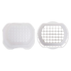 White plastic cutter grid and frame with sharp stainless steel blades for evenly slicing potatoes and vegetables, ideal for Kitchen & Food, Food Prep, Choppers and Cutters, Kitchen Gadgets collections.