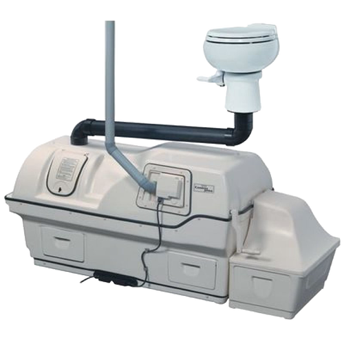 High-capacity composting toilet system featuring autoflow drum technology and separate collection changer, ideal for appliances, composting toilets, and best sellers collections.