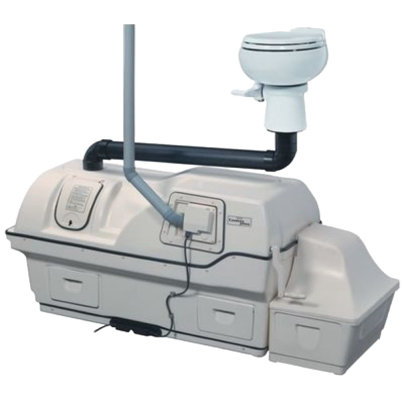 High-capacity composting toilet system featuring autoflow drum technology and separate collection changer, ideal for appliances, composting toilets, and best sellers collections.