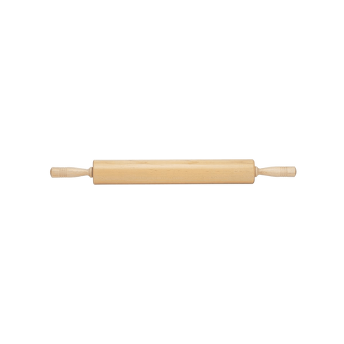 15-inch traditional maple rolling pin made in USA with sturdy solid rock maple construction and long comfortable handles, ideal for Kitchen & Food, Cookware, Baking Supplies, and Best Sellers collections.