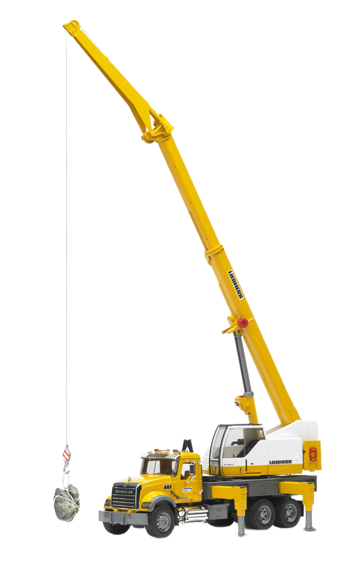 Bruder Toys MACK Granite Liebherr Crane Truck - 1:16 Scale
