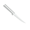 Sleek high carbon stainless steel paring knife with solid aluminum handle, handcrafted in the USA, ideal for precise food prep in kitchen knives and farm tool collections.