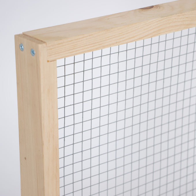 Handcrafted Amish made wooden feeder frame with wire mesh for hive moisture control, part of Farm, Garden & Tool and Beekeeping Supplies collections, handmade in USA.