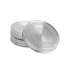 Set of three wide mouth jar lids made from rust-resistant stainless steel with airtight silicone gaskets, ideal for Kitchen & Food, Storage and Serving, Best Sellers, and Promo Eligible collections.