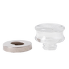 Two clear glass percolator tops in small and large sizes, designed to fit various models securely, featured for Kitchen & Food, Brewing Coffee and Tea, and Best Sellers collections.