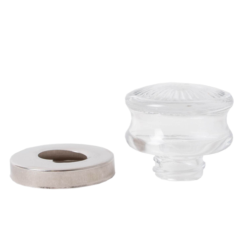 Two clear glass percolator tops in small and large sizes, designed to fit various models securely, featured for Kitchen & Food, Brewing Coffee and Tea, and Best Sellers collections.